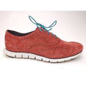Cole Haan Zerogrand Women's Size 10 B Red Wing Tip Oxfords Perforated